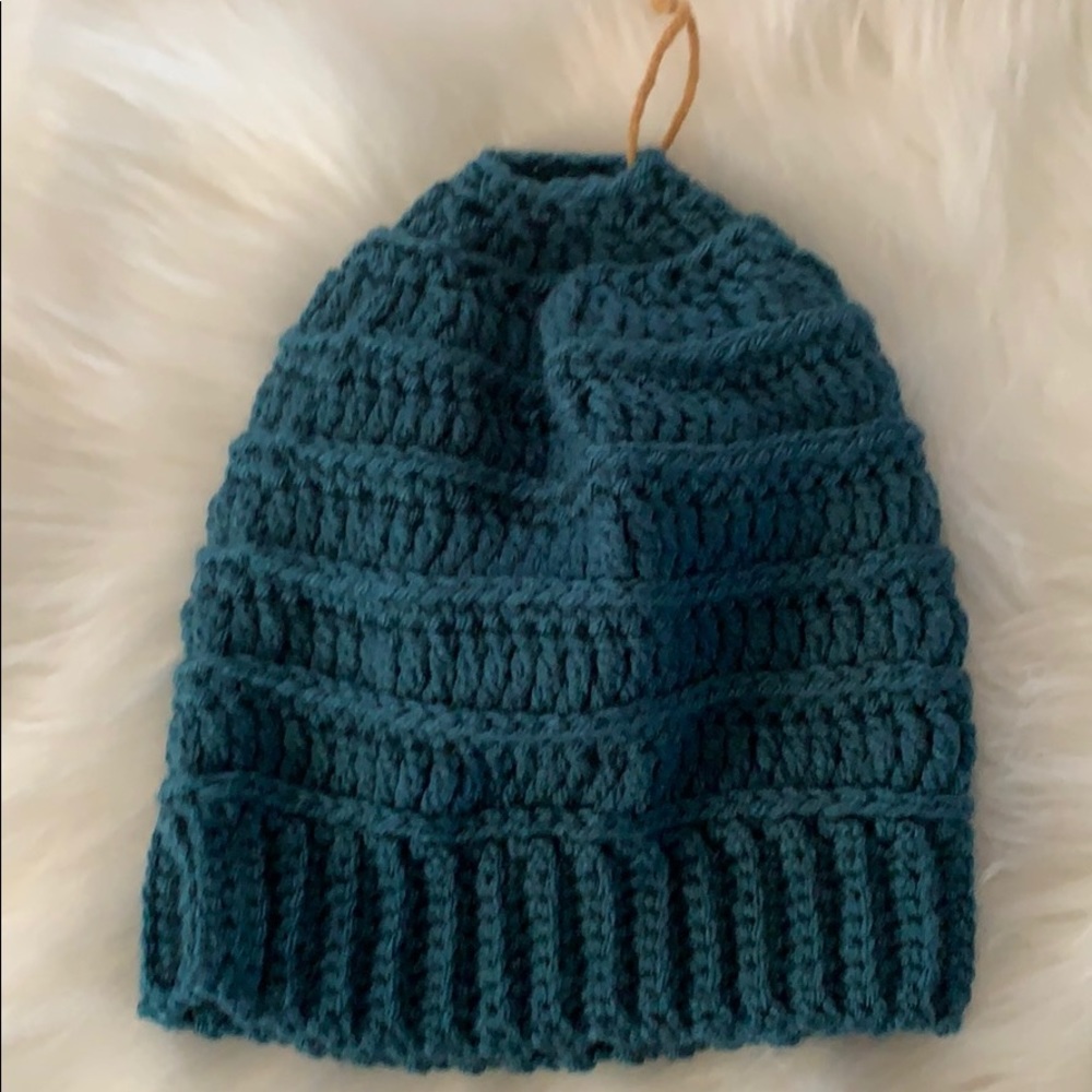 Hand made Ponytail hole Beanie